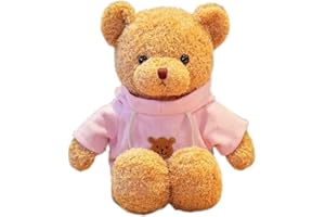 YUKOUQIAN Teddy Bear Stuffed Animal Cute Teddy Bears Plush Toy 11.8 inch for Girls Boys Christmas Valentine's Day (Pink Bear)