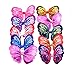 yagopet 24pcs/12 Pairs New Dog Hair Bows Rubber Bands Butterfly Nice Dog Topknot 2.8