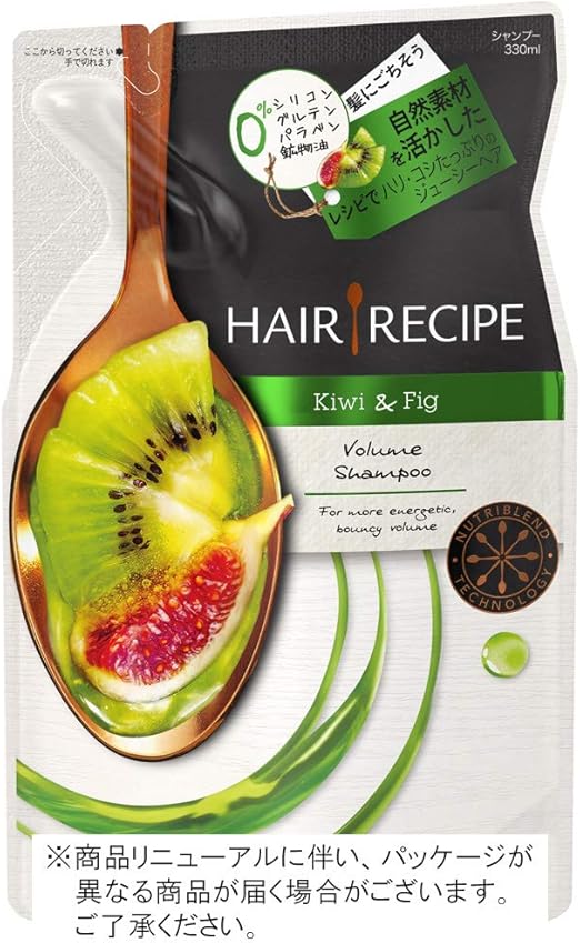 Amazon ヘアレシピ シャンプー キウイ エンパワーボリュームレシピ 詰め替え 330ml ヘアレシピ シャンプー 通販