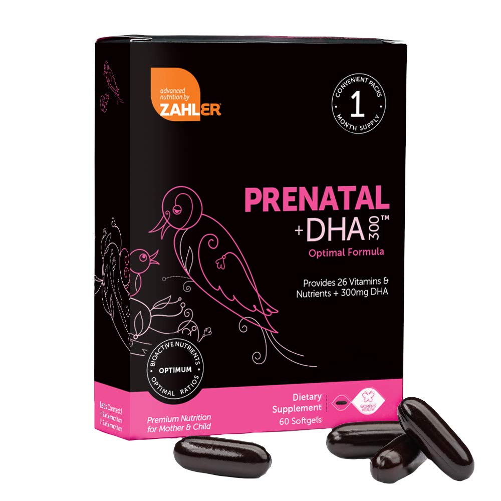 Zahler Prenatal DHA, Premium Prenatal Vitamins for Mother and Child, New and Improved Prenatal