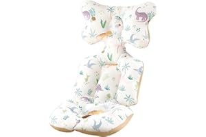 BAVOKON Cushion Suitable for Stroller,Child Safety Seat,Baby Seat Pad Liner for Stroller Soft Cotton Baby Stroller Cushion,Baby Carriage Cushion, Stroller Mat,Stroller Cushion for Strollers