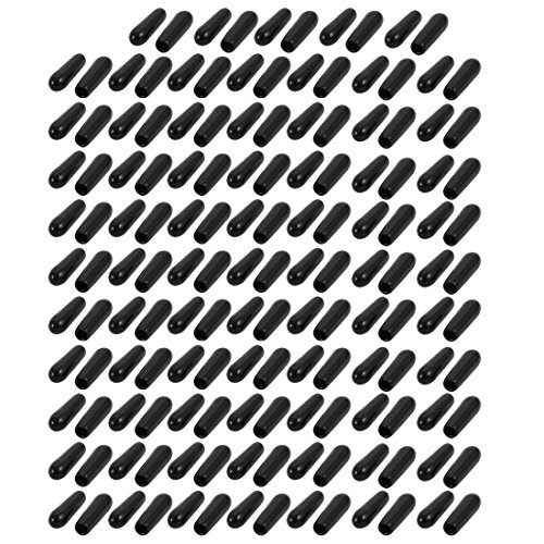 uxcell エンドキャップ 保護キャップ ネジカバー 内径2mm PVC製 