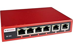 POEPower 4 Port 802.3bt POE++ Extreme Power Gigabit POE Switch, 90 Watts on Each Port, 250 Total Watts Budget, 2 Additional U