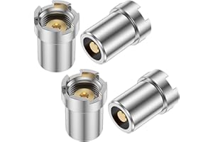 BRAXAN 4PCS 510 Thread Magnetic Adapter Kit, Universal Threaded Screw Converter for Soldering Iron, Metal Connector Adapters for Circuit Board Repair Tools