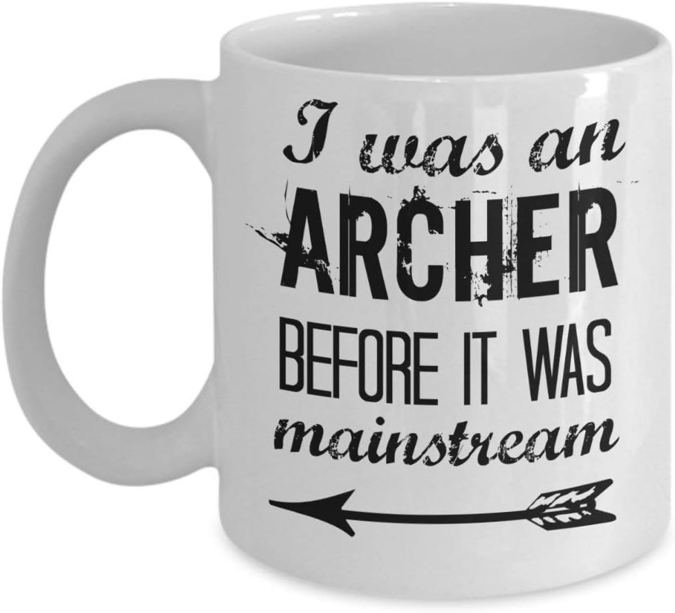 Lplpol Archery Mug Funny Archer Target Before it was Mainstream Arrow Sport Coffee Mug as Seen on Shirt