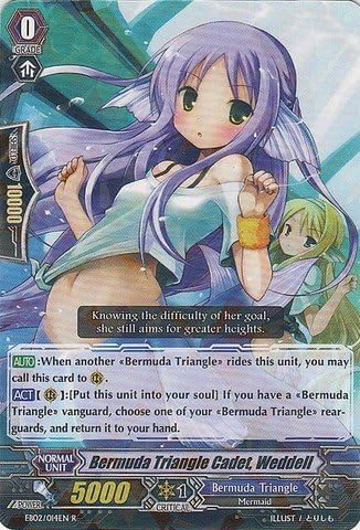 Amazon Com Cardfight Vanguard Tcg Bermuda Triangle Cadet Weddell Eb02 014en Banquet Of Divas Toys Games