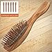 Sanblogan Wooden Hair Brush -Sandalwood Scalp massage Detangling Hair Paddle Brush for Women, Men, Kids with Thick, Thin, Curly, Wavy, Straight, Long, Short, Dry or Wet Hair