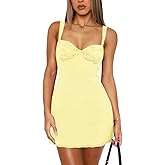Women's Summer Mini Dresses Sleeveless Sexy Square Neck Lace Splicing Cocktail Party Straps Bodycon Dress