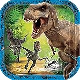 Square Jurassic World Dessert Plates, 8ct