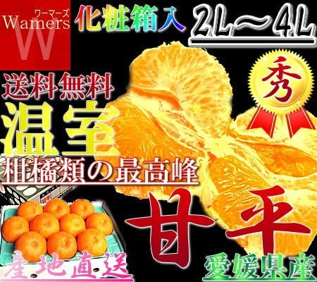 Amazon かんぺい 温室 甘平 産地直送 化粧箱 愛媛 産直 お年賀 贈り 物 プレゼント 3ｋｇ 1月18日 出荷開始 国産 果物 通販