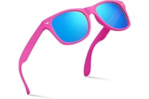 Retro Rewind Kids Sunglasses for Boys Girls Age 3-12 - Shatterproof UV400 Toddler Children Sun Glasses