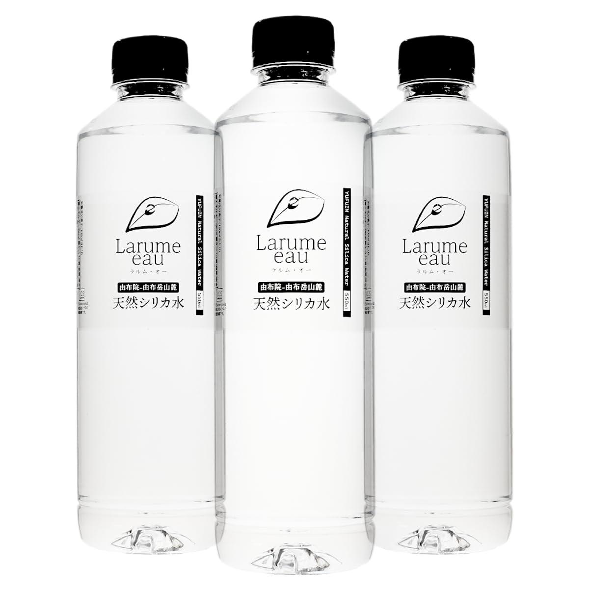 【PFAS 水質検査適合】国産天然シリカ水 必須ミネラル バナジウム含有 Larume eau ラルムオー 550ml×24本 飲料水 湯布院 由布岳山麓採水 天然水 ケイ素水 ナチュラル ミネラル ウオーター 500ml より多い555ml/1本商品画像
