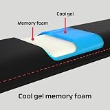 HyperX 4Z7X1AA Wrist Rest Tenkeyless Cooling Gel Memory Foam Anti-Slip Black view 2