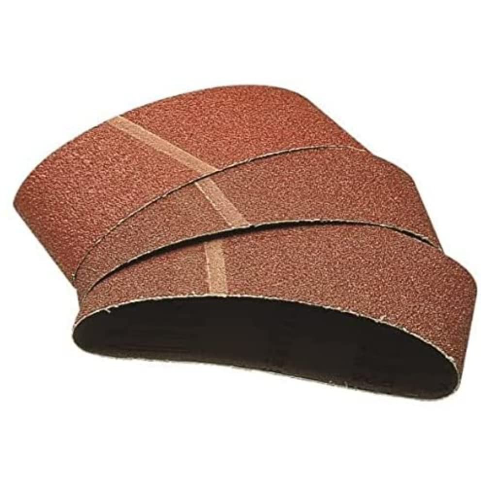 wolfcraft Fabric Sanding Belt Set, 76 x 457 mm, Grain 40–120, 9 Pcs. I 1890100