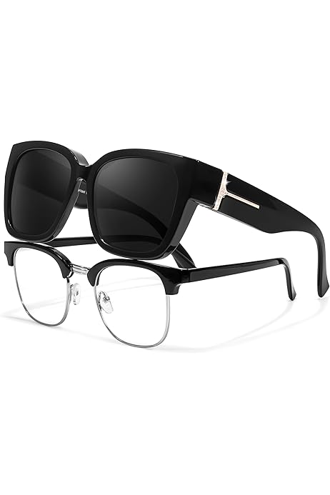 Amazon.com: WANGLY Polarized Unisex Clip on Flip up Sunglasses 