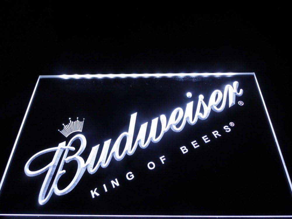 Budweiser King Of Beers LED sign White by WorldLEDHouse