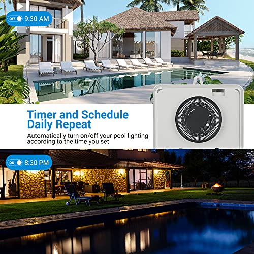 Dreyoo Pool Pup Tier 208/277V 40A 24 Hour Echanical Pool Tie Switch