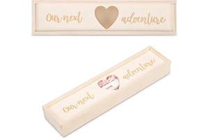 Pregnancy Test Keepsake Box, Wooden Pregnancy Announcement Box Baby Reveal Souvenir Collection Pregnancy Test Gift Box for Hu
