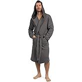 Eddie Bauer Mens Robe - Luxury Fleece Bathrobe with Hood and Pockets | Soft Warm Plush Winter Bath Robe for Men