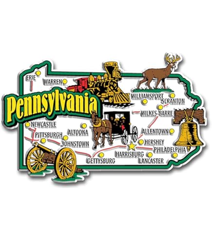 Philadelphia City Skyline Magnet - 3D Rubber Souvenir, 3.9x2.9 Inches, Made In USA