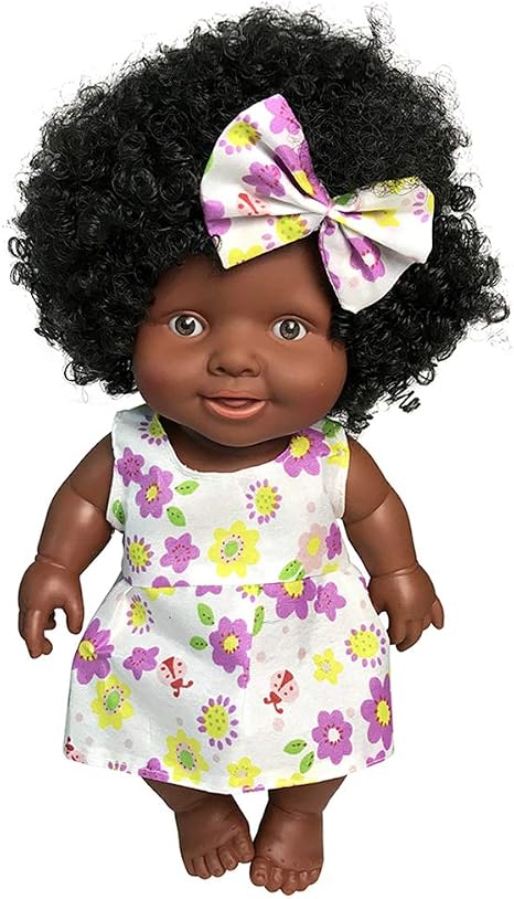 Real Life Full Vinyl Baby Girl Doll Reborn 10inch African