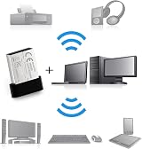 deleyCON Bluetooth 4.0 USB Adapter Stick Plug Play Windows 10 10m Range Black view 4