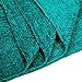 Summer Chenille Throw Blanket with Decorative Fringe Lightweight Cover for Couch Sofa Bed Chairs Furniture Home Decor Teal
