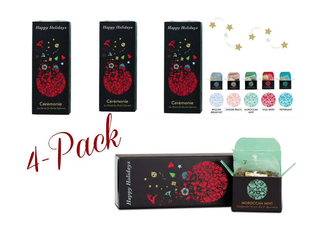 Variety Pack Gourmet Tea Sampler, by Ceremonie Tea. A Collection of 10 ...