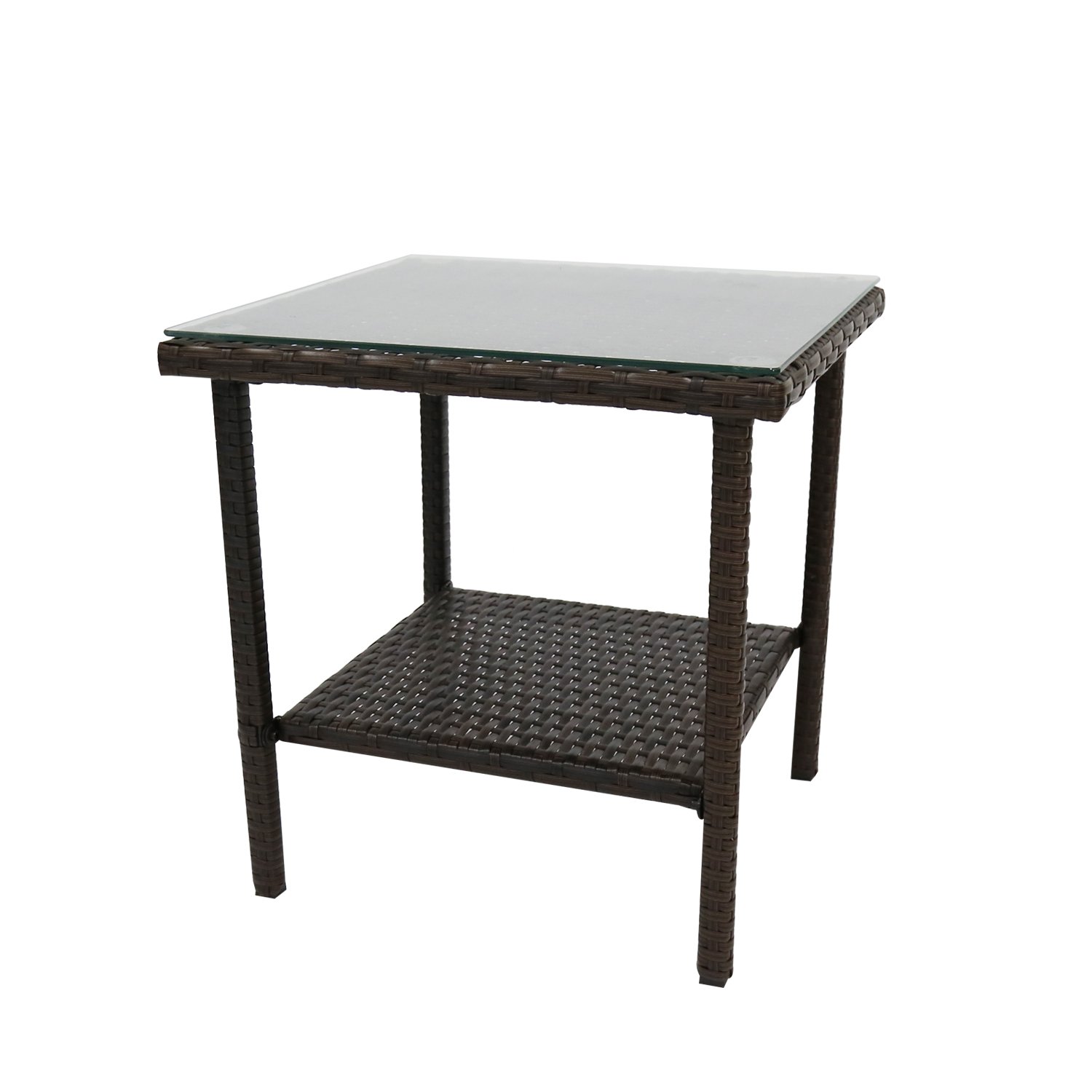 Kinbor Patio Wicker Table Outdoor Rattan Buy Online In Fiji At Desertcart