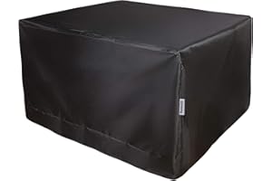 Patio Furniture Cover, Waterproof Outdoor Garden Table Cover Heavy Duty 210D Anti-UV Furniture Set Protective Cover Patio Tab