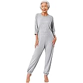 JIZYO Women Dementia Clothing Alzheimers Anti-Strip Jumpsuit Easy Care Nursing Nightwear with Zipper at Back and Leg
