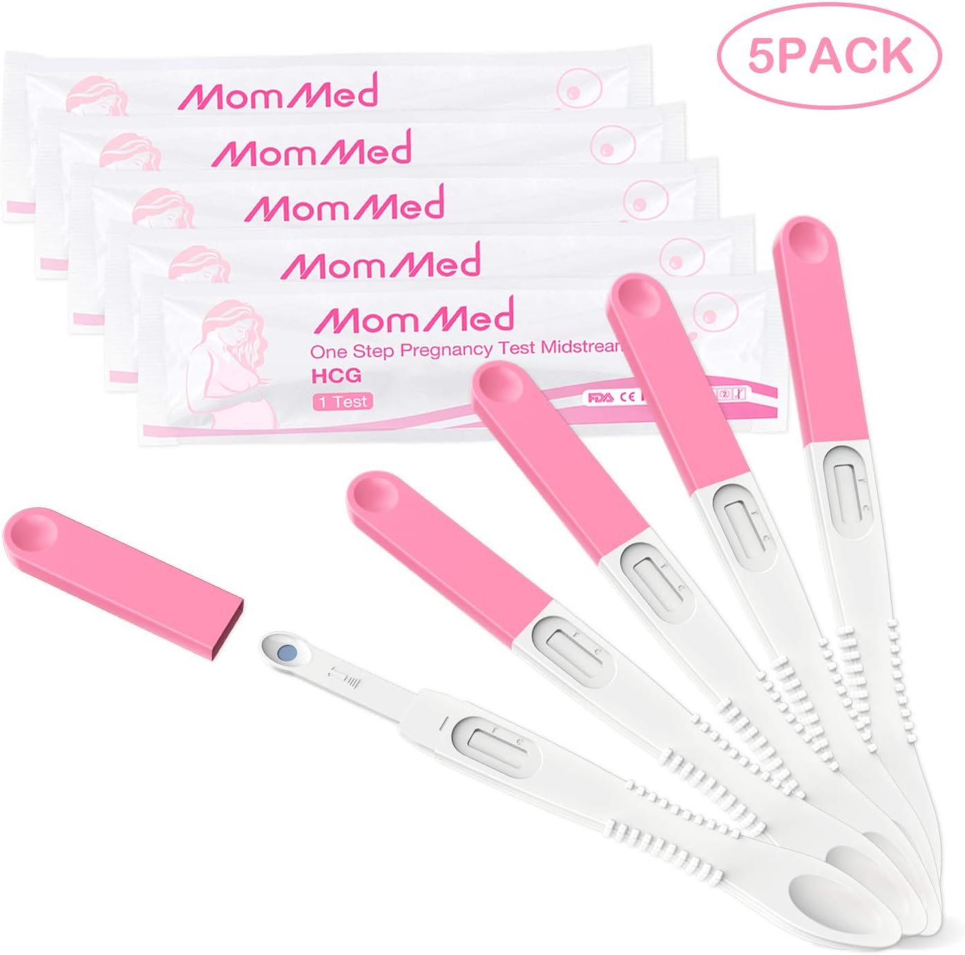 Pregnancy Test Sticks, 5 Pcs HCG Ultra Early Home Pregnancy Midstream