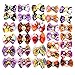 20pcs Halloween Dog Bows Pumpkin Skull Pet Hair Bows with Rubber Bands 1.4 Small Bows,Pet Grooming Bows, Dog Hair Bows, Dog Hair Accessories