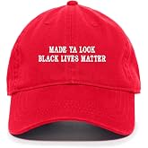 Tech Design Made Ya Look BLM Embroidered Baseball Cap Cotton Adjustable Dad Hat