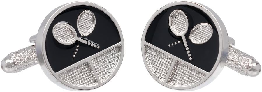 Tennis Racket and Net Shirt Cufflinks Presented In GS Cufflink Box