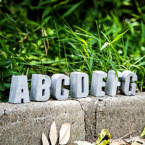 Concrete Decorative Molds Plaster Number Silicone Mold Concrete Capital Letter Mould