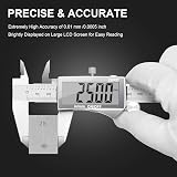 Preciva Digital Vernier Caliper 150mm Stainless Steel LCD In/Mm Conversion view 2