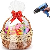Morepack Shrink Wrap Bags for Gift Baskets,20x20 inches Clear PVC Heat Shrink Bags,10 Pieces