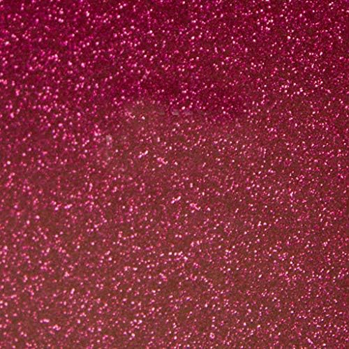 Siser Glitter HTV 20" x 12" Sheet Iron on Heat Transfer Vinyl (Red