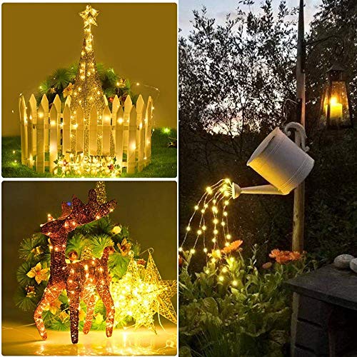 LightsEtc 8 Modes 2 Pack 33 Feet 100 Led Fairy String Lights with Battery Remote Timer Control Operated Waterproof Copper Wire Fairy Lights for Room Wedding Garden Party Wall Tree Decoration - Thumbnail 4