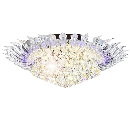 Led Color Changing Led Crystal Chandelier Ceiling Lamp Lighting