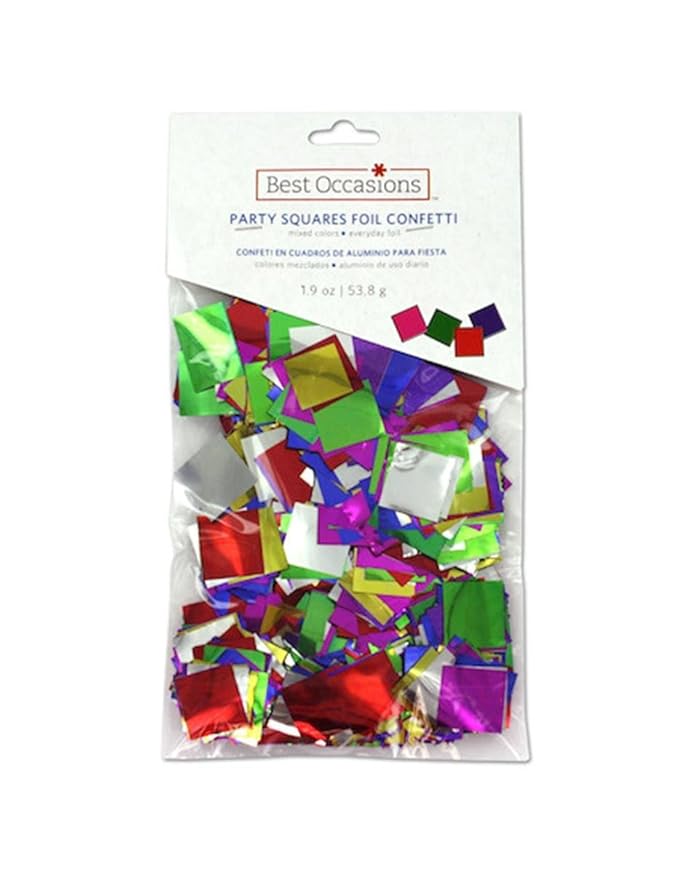 Foil Confetti in Squares Home & Kitchen