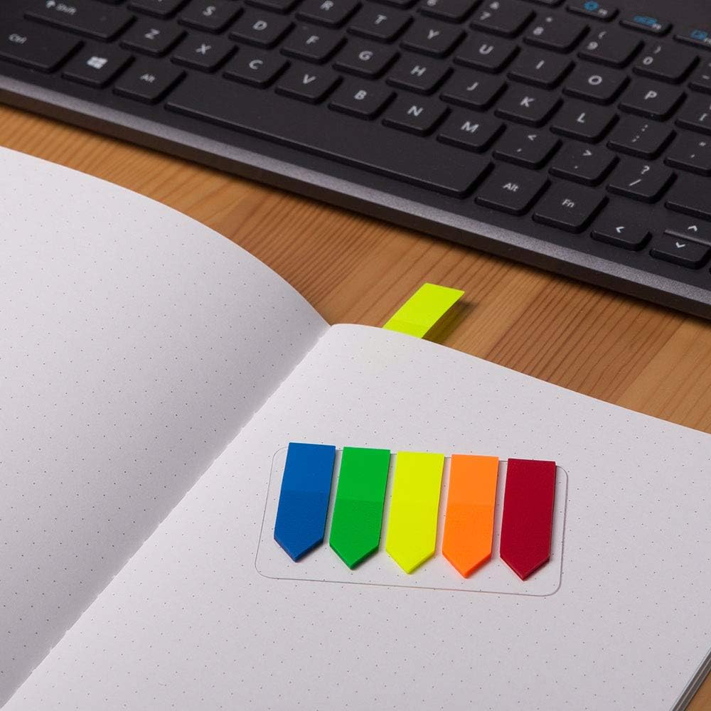 D.RECT Index Index Tabs PET Film 45 x 12 mm 5 x 25 SZT Arrows, Multicolor, 9347, 1 Pieces - Image 3