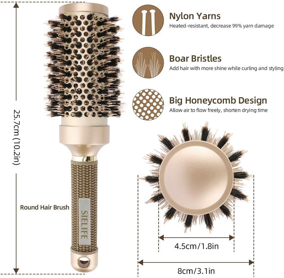 Hair Brush Set, Vented Hair Brush 3Pcs Set for Blow Drying Detangling, Smoothing Wet, Short, Long, Thick, Thin - Image 4