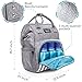 Diaper Bag Backpack - Large Waterproof Unisex Baby Diaper Backpack - Dark Grey