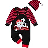 VINUOKER 3pcs Baby Boy Halloween Thanksgiving Day Christmas Outfits Set