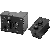 15143597 Headlight Switch Headlamp Dimmer Control and Fog Lamp Switch | Compatible with Chevy Silverado Suburban Tahoe GMC Sierra Yukon Cadillac Escalade 2003-2007,Replaces 19381535 15194803