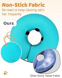 Supet Inflatable Dog Cone Collar for Large Medium