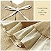Ivenf Christmas Tree Skirt, 48 inches Natural Burlap Jute with Ruffle Edge, Rustic Xmas Holiday Decoration