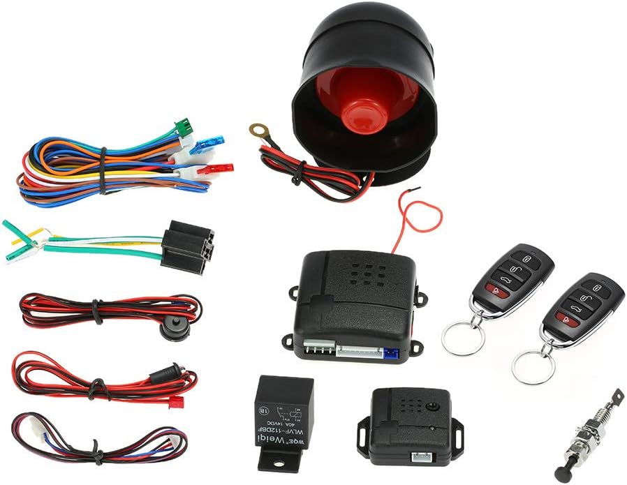 KKmoon Sistema di Allarme Sicurezza per Veicoli Universale, Immobilizer